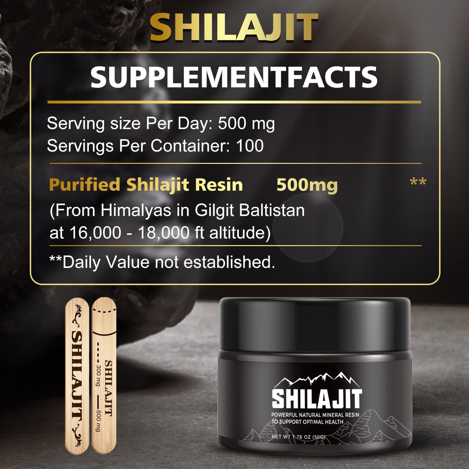 Authentic Himalayan Shilajit Resin – 85+ Trace Minerals & Fulvic Acid