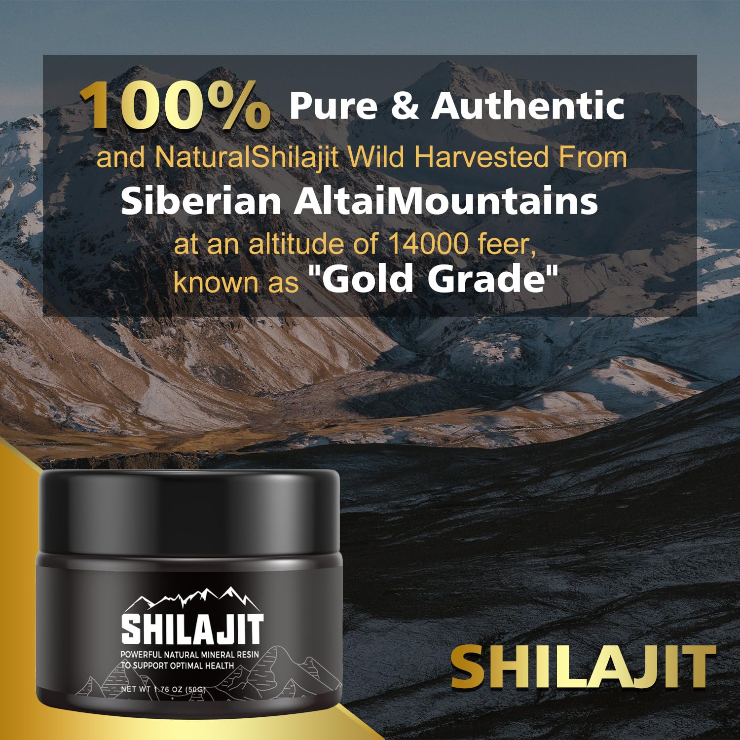 Authentic Himalayan Shilajit Resin – 85+ Trace Minerals & Fulvic Acid